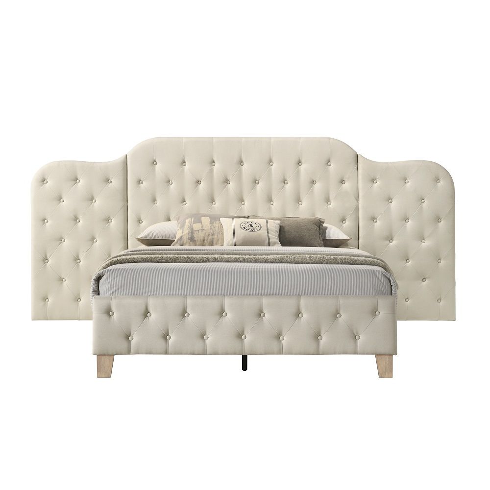 ACME Box Spring Not Required (12 Slats, 4 Supporting Legs) Metal Legs | Meri Furniture