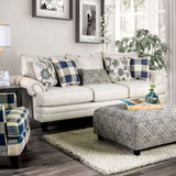 Furniture of America Nash - Sofa - Ivory | Meri Furniture
