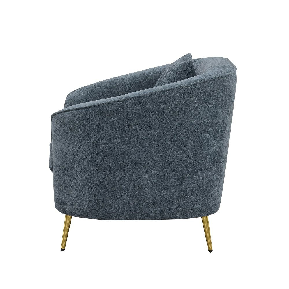 ACME Nakendra - Sofa With 2 Pillows - Cobalt Gray | Meri Furniture