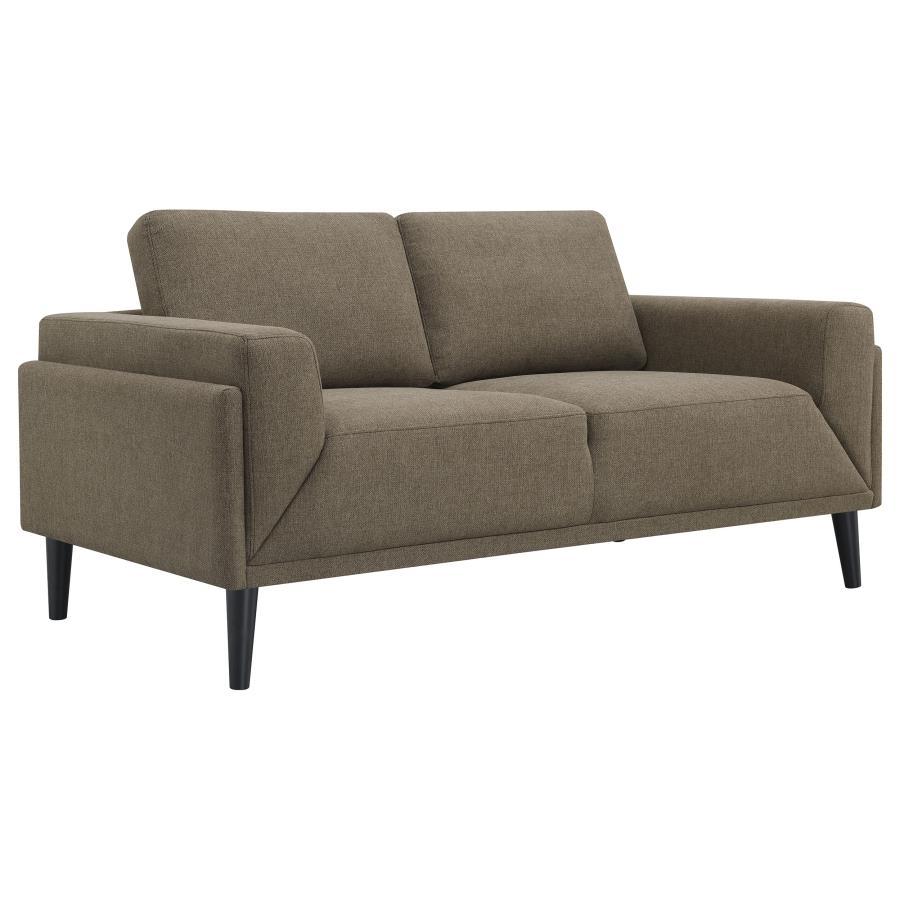 Coaster Fine Furniture Rilynn - Upholstered Track Arm Loveseat | Meri Furniture