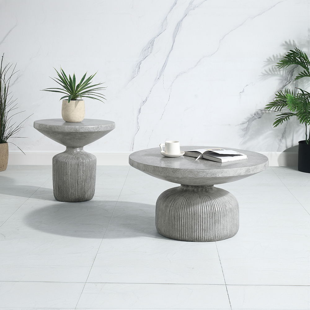 ACME Laddie - Coffee Table - Weathered Gray | Meri Furniture