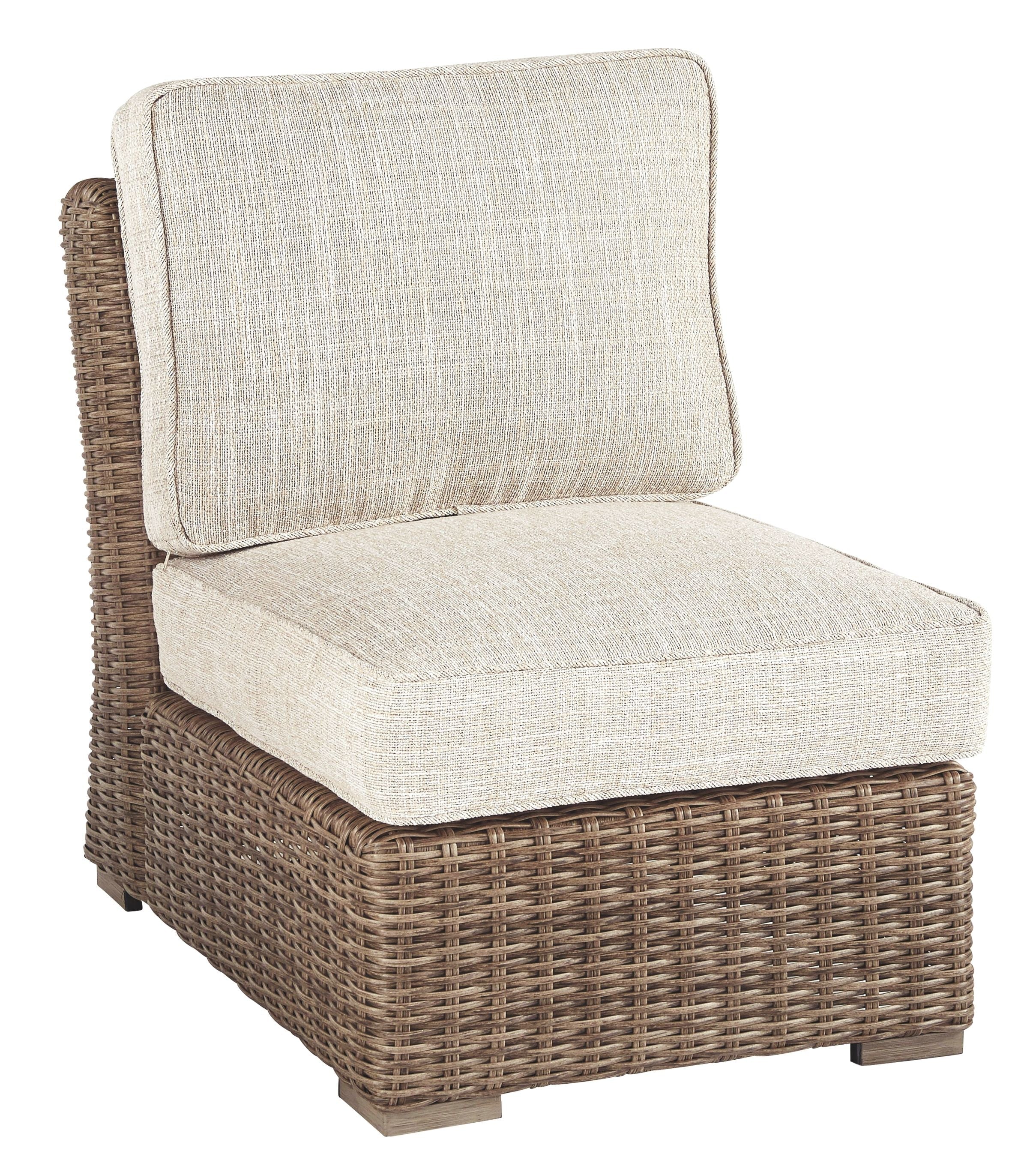 Ashley Furniture Beachcroft - Beige - Armless Chair W/Cushion | Meri Furniture