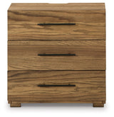 Dakmore - Brown - Three Drawer Night Stand