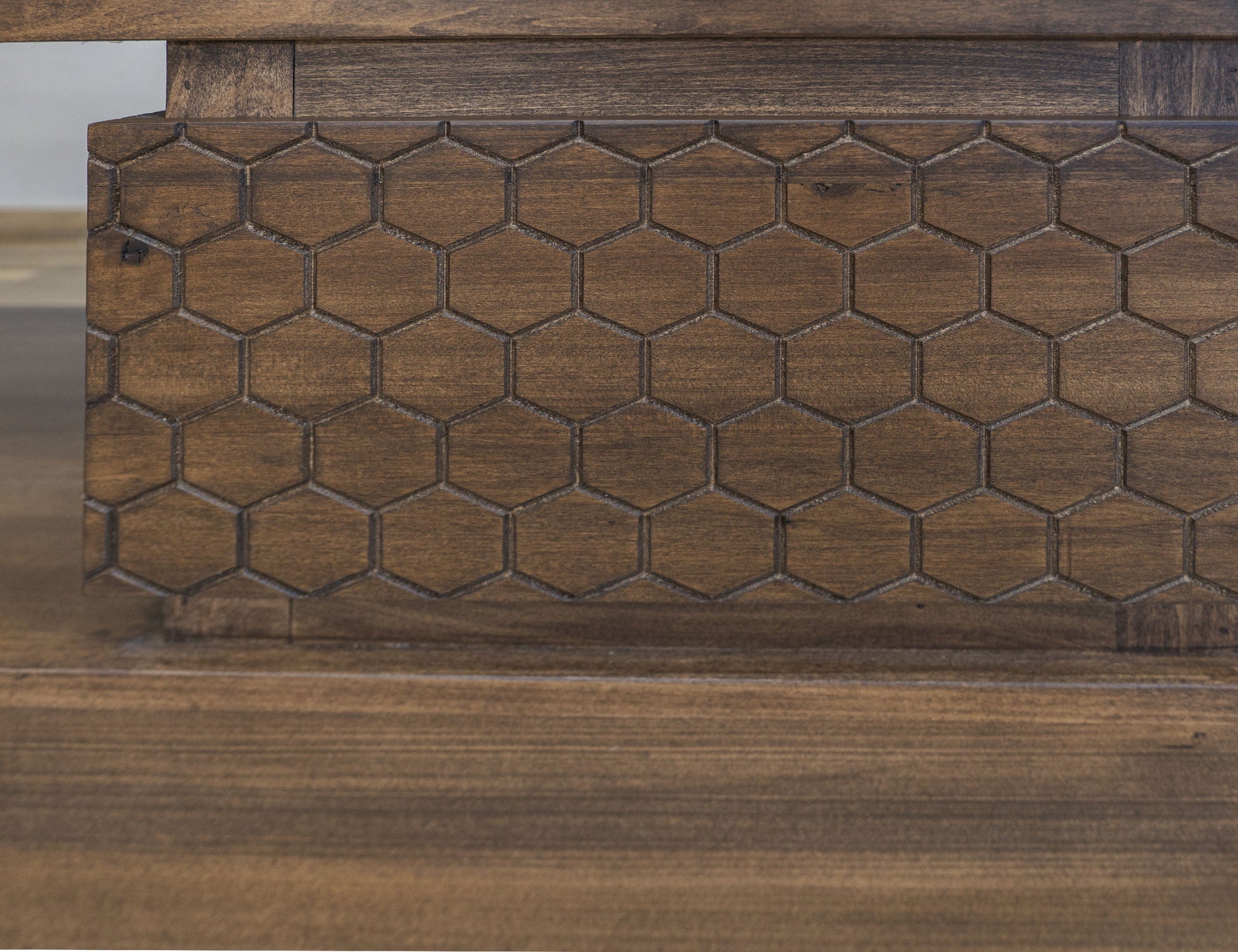 International Furniture Direct Honey - 2 Drawers TV Stand - Barrel Brown | Meri Furniture