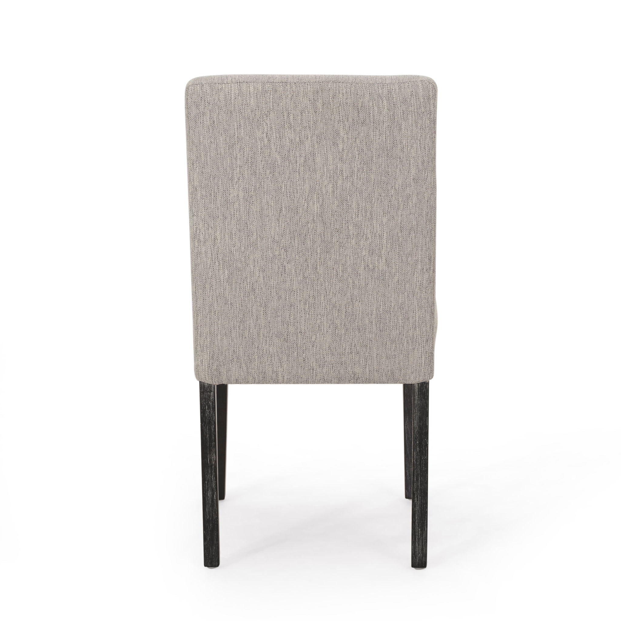 Contemporary Dining Chair With Upholstered Seating And Tapered Legs