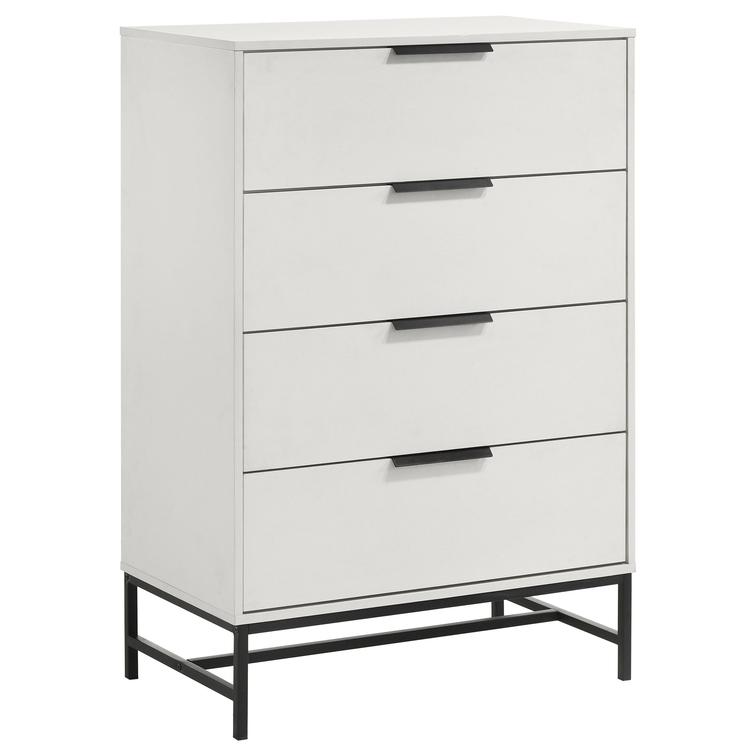 Coaster Fine Furniture Sonora - 4-Drawer Bedroom Chest - White | Meri Furniture