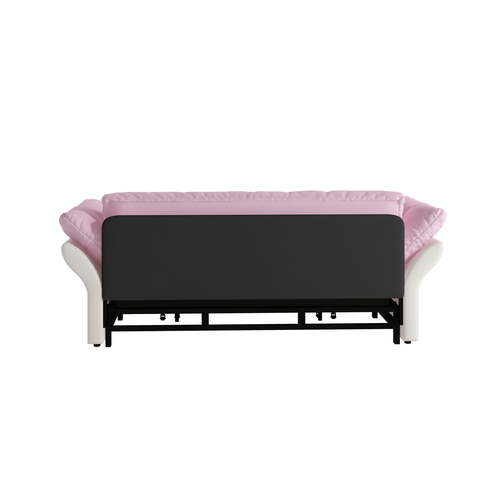 Queen Pull Out Sofa Bed, 3 In 1 Convertible Sleeper Tufted With 2 Soft Pillows