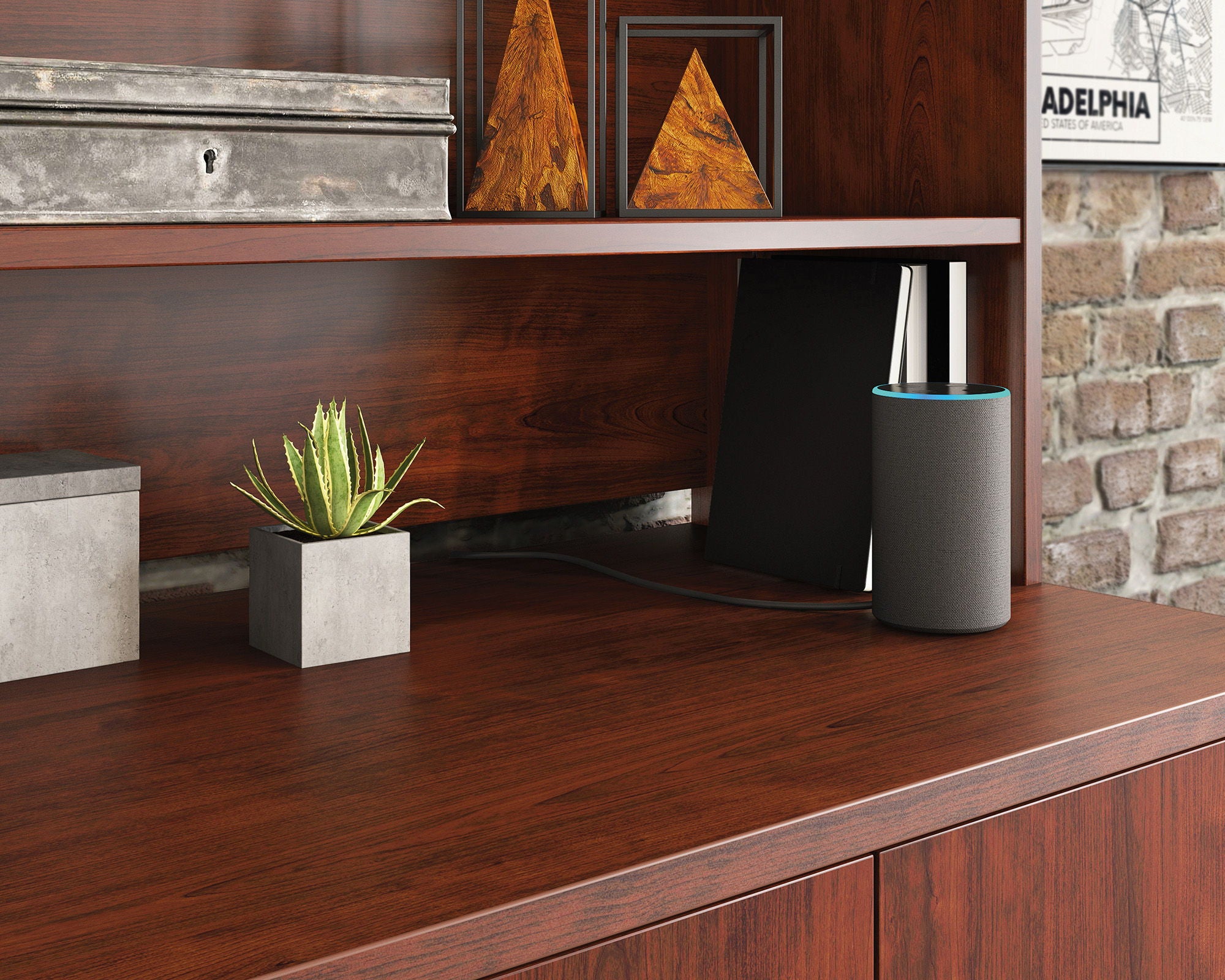2-Shelf Hutch for Cabinet in Cherry