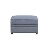 Bois II - Ottoman - Gray Velvet