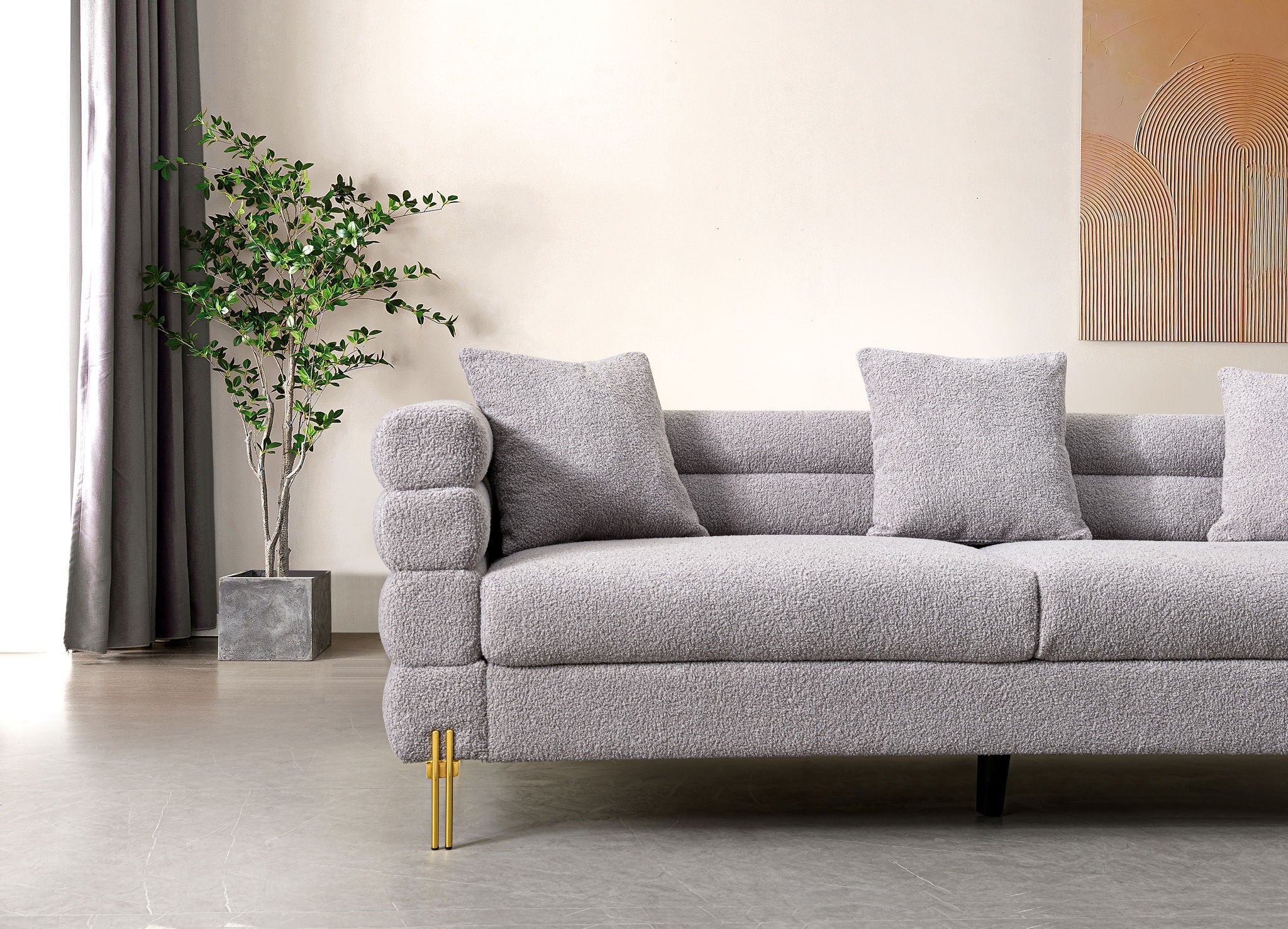 Modern Luxurious And Comfortable Upholstered Sofa