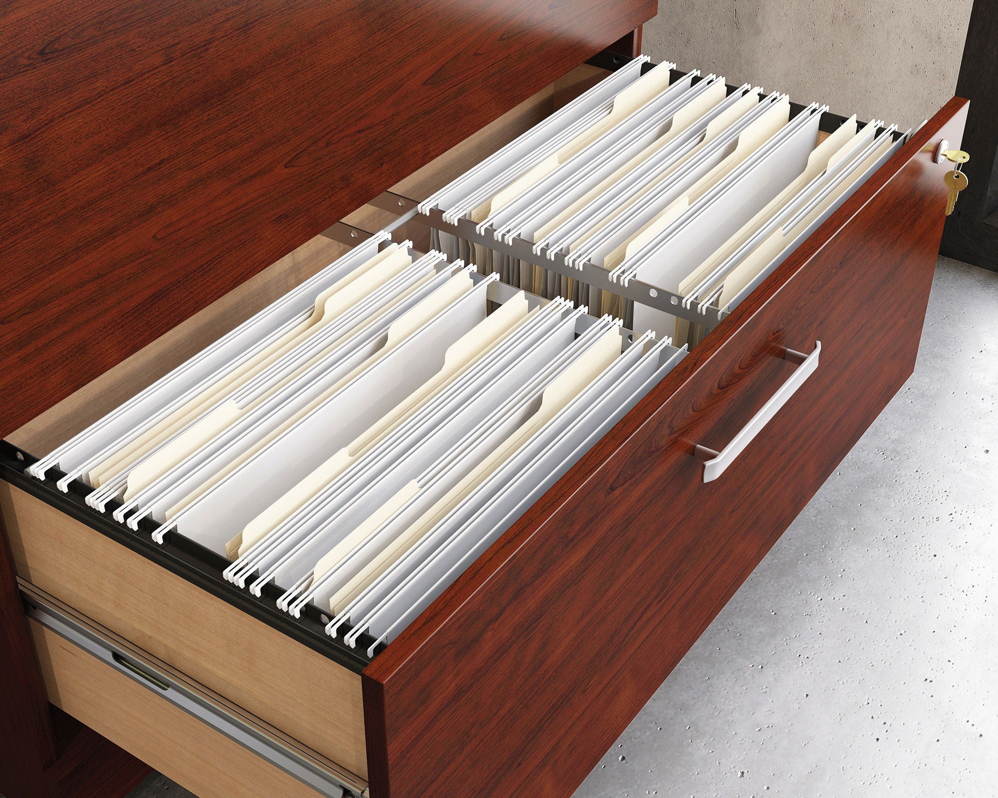 Cherry Commercial Lateral File Cabinet
