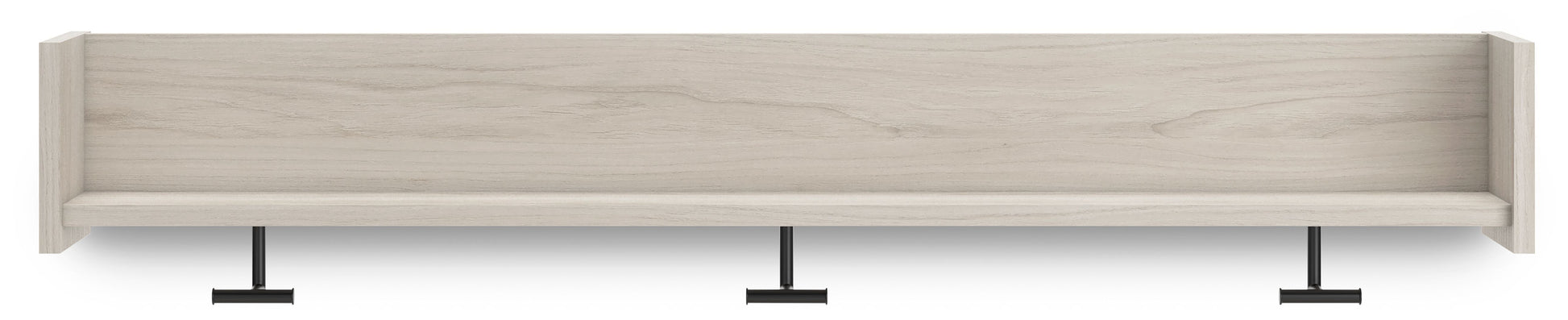 Ashley Furniture Socalle - Light Natural - Wall Mounted Coat Rack W/shelf | Meri Furniture