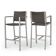 Outdoor Rust Proof Aluminum Barstools (Set of 2)
