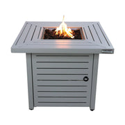 Propane Fire Pit Table - Antique Gray White