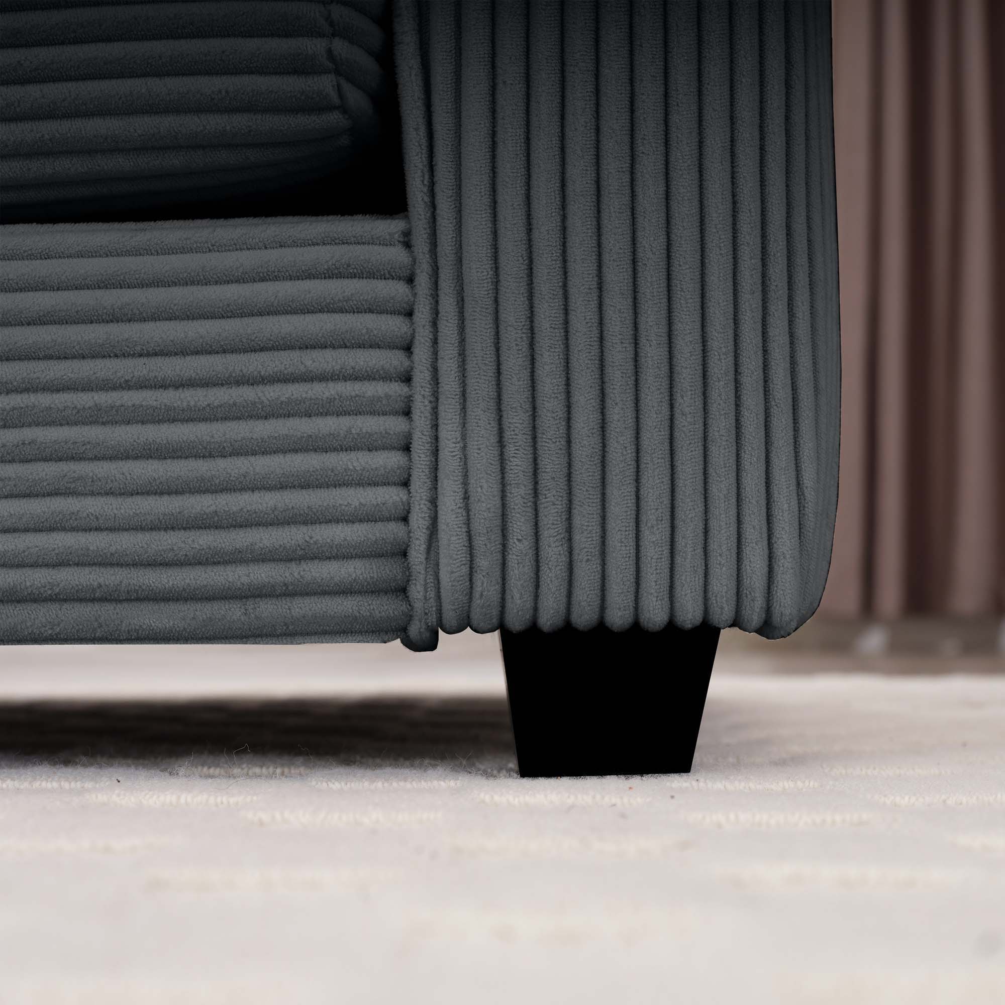 Elegant Corduroy Oversized Sectional Sofa Set With Deep Seats And Flexible Layout