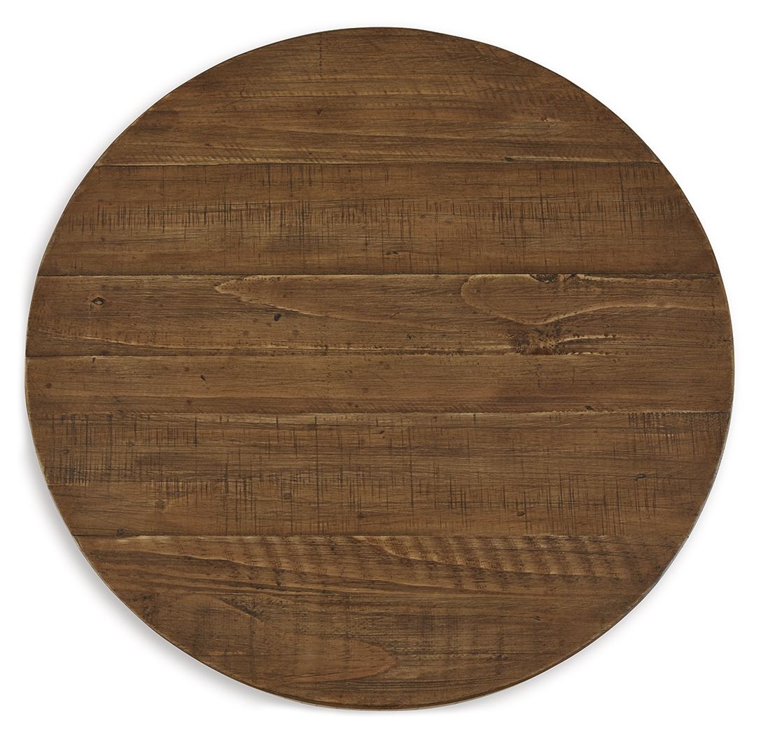 Signature Design by Ashley® Mackifeld - Warm Brown - Round End Table | Meri Furniture