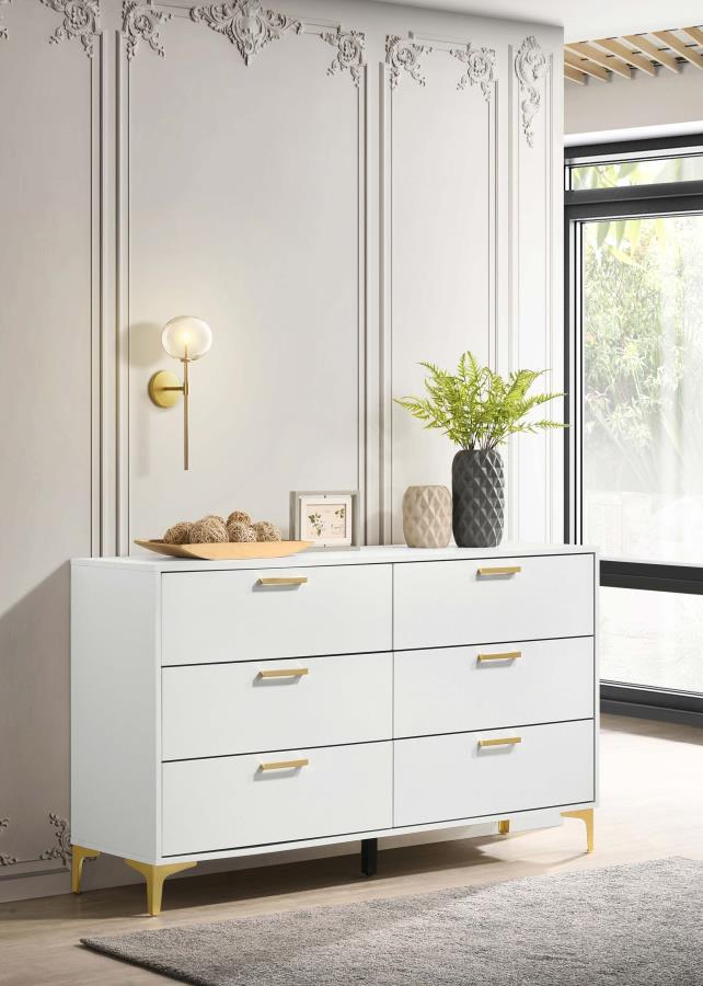 Coaster Fine Furniture Kendall - 6-Drawer Dresser | Meri Furniture