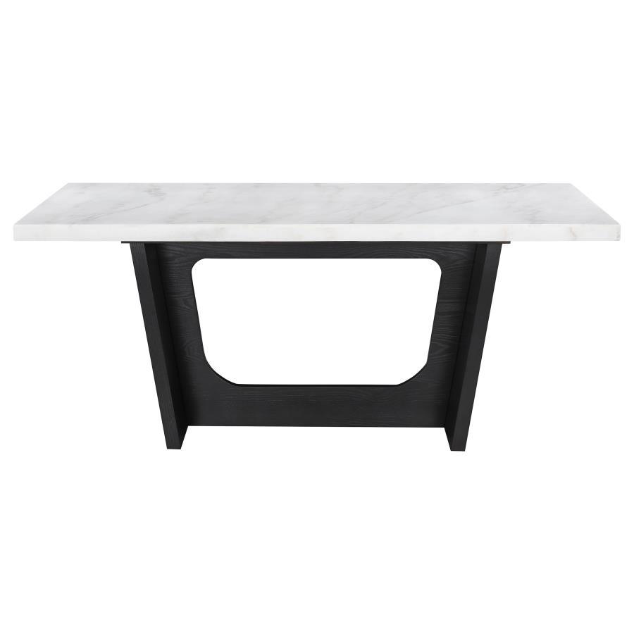 Coaster Fine Furniture Sherry - Rectangular Marble Top Dining Table Set | Meri Furniture