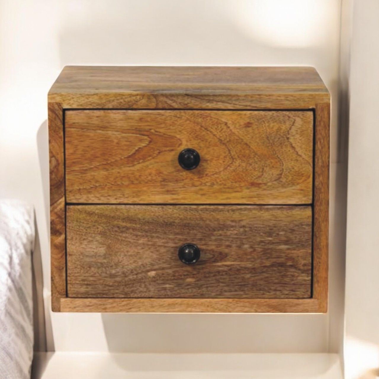 Solis - 1 Drawer Wall Mounted Nightstand