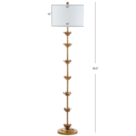 LANDEN, 63.5 INCH, ANTIQUE GOLD, IRON FLOOR LAMP