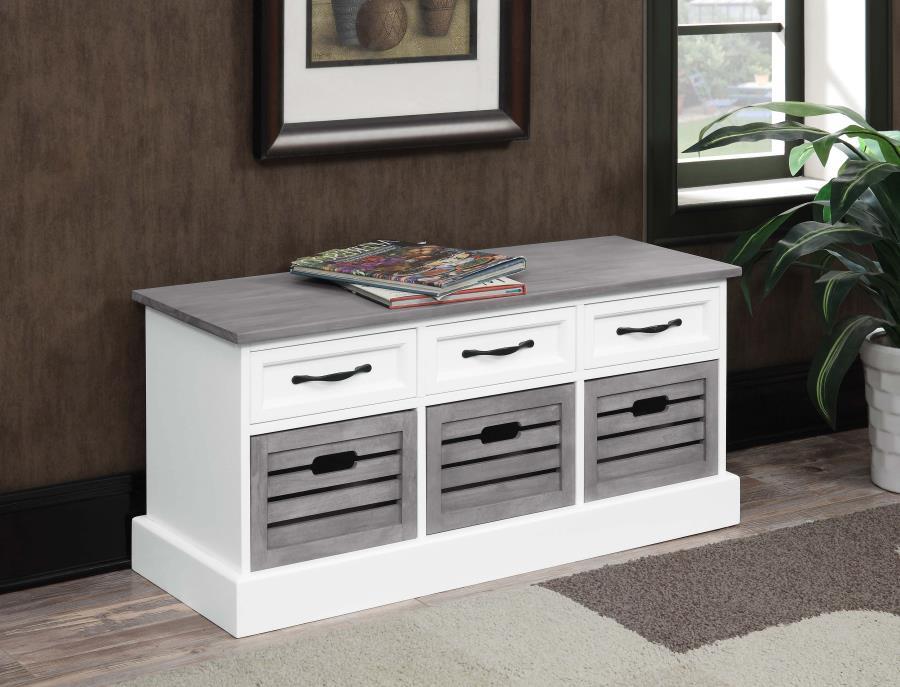 Coaster Fine Furniture Alma - 3-Drawer Storage Bench | Meri Furniture
