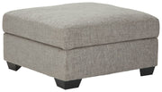 Ashley Furniture Megginson - Storm - Ottoman With Storage | Meri Furniture