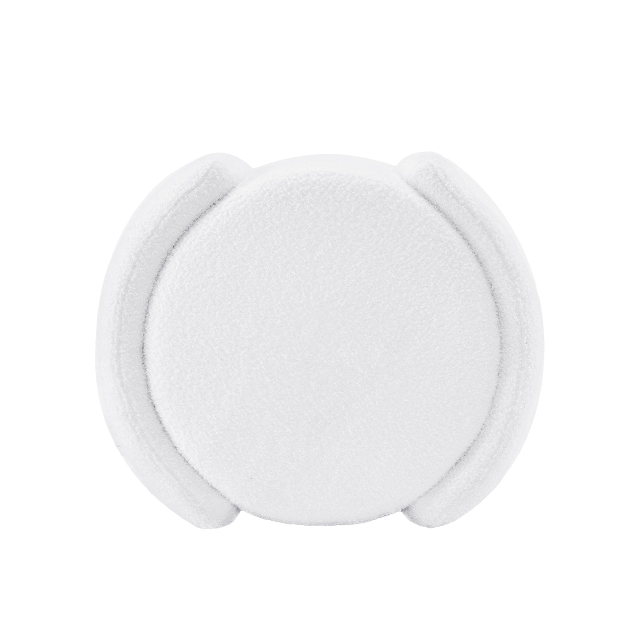 Cozy Boucle Storage Ottoman, Stylish Comfort With Hidden Storage