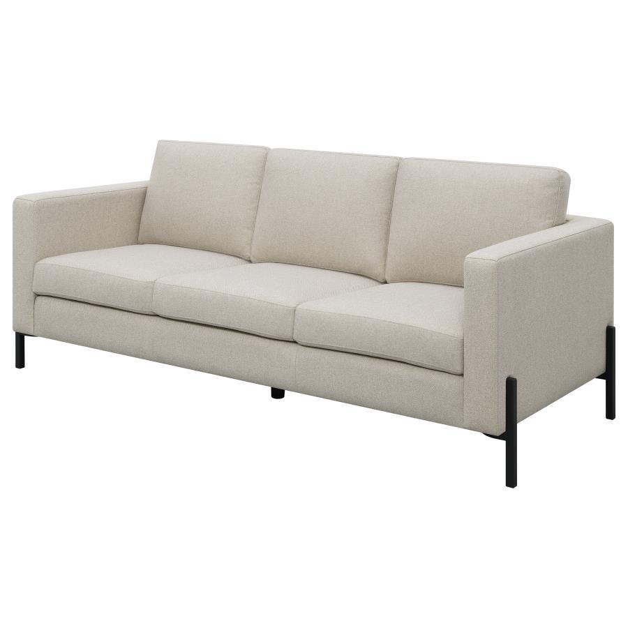 Coaster Fine Furniture Tilly - Upholstered Track Arm Sofa - Oatmeal | Meri Furniture