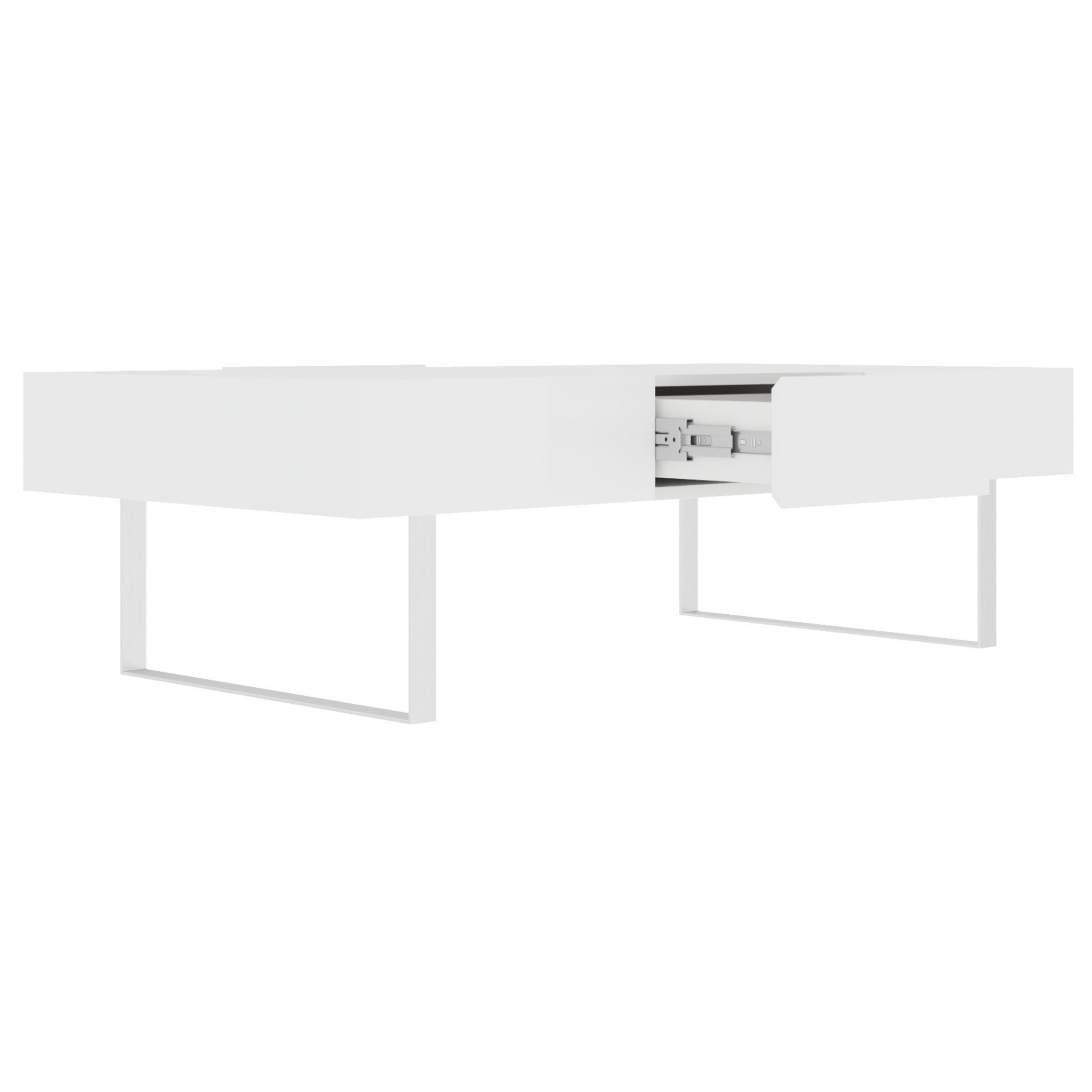 Rectangular Coffee Table With Hidden Storage