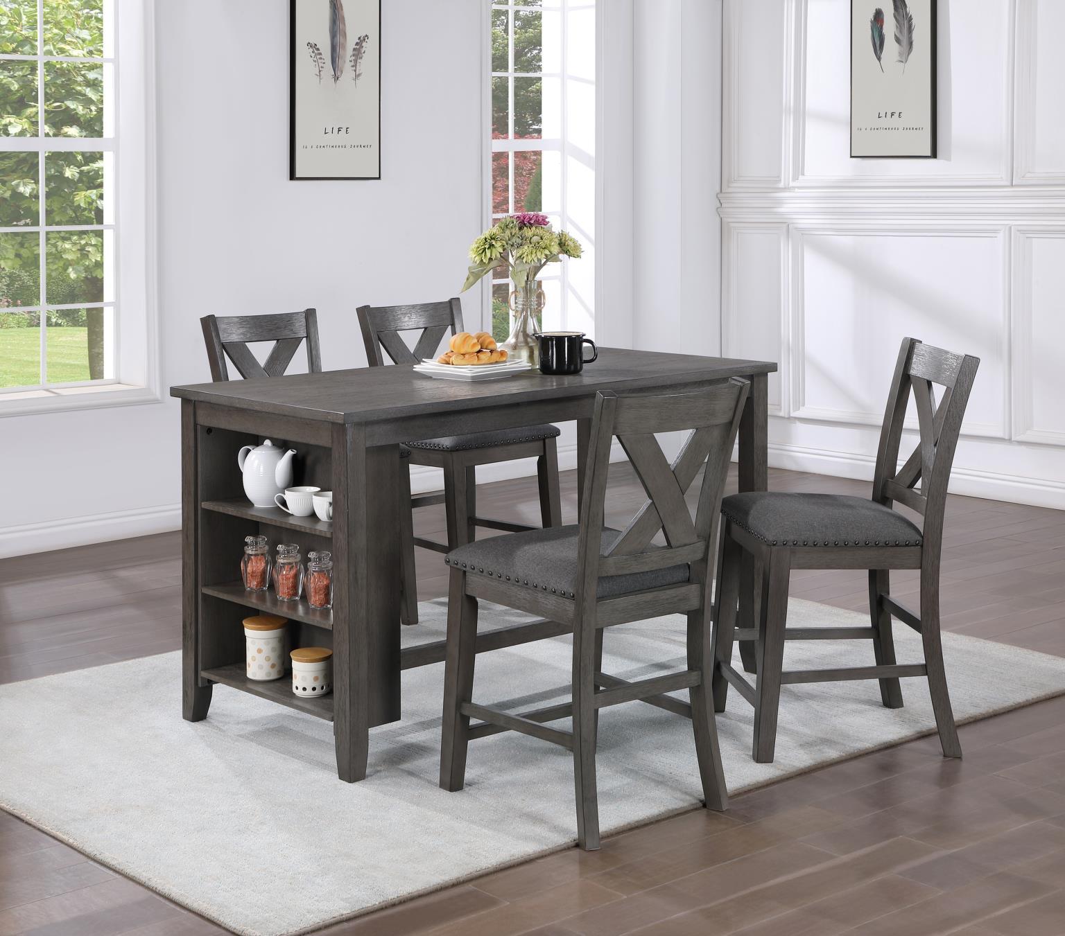 D176 - Pub Stool (Set of 2) - Gray