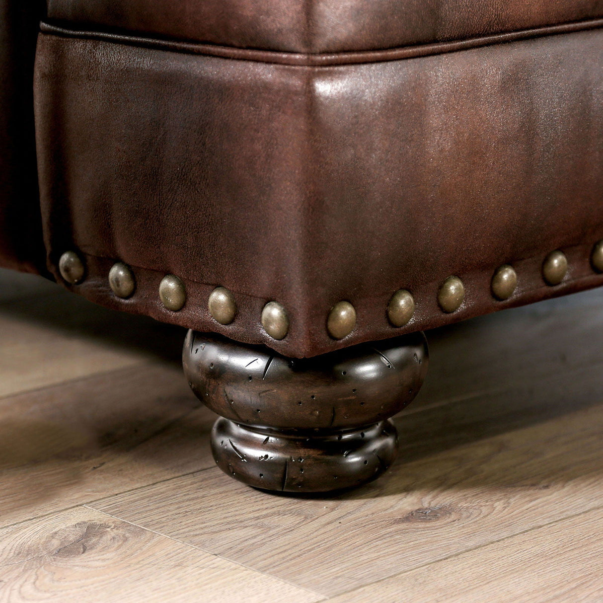 Furniture of America Fletcher - Sofa - Brown / Tan | Meri Furniture