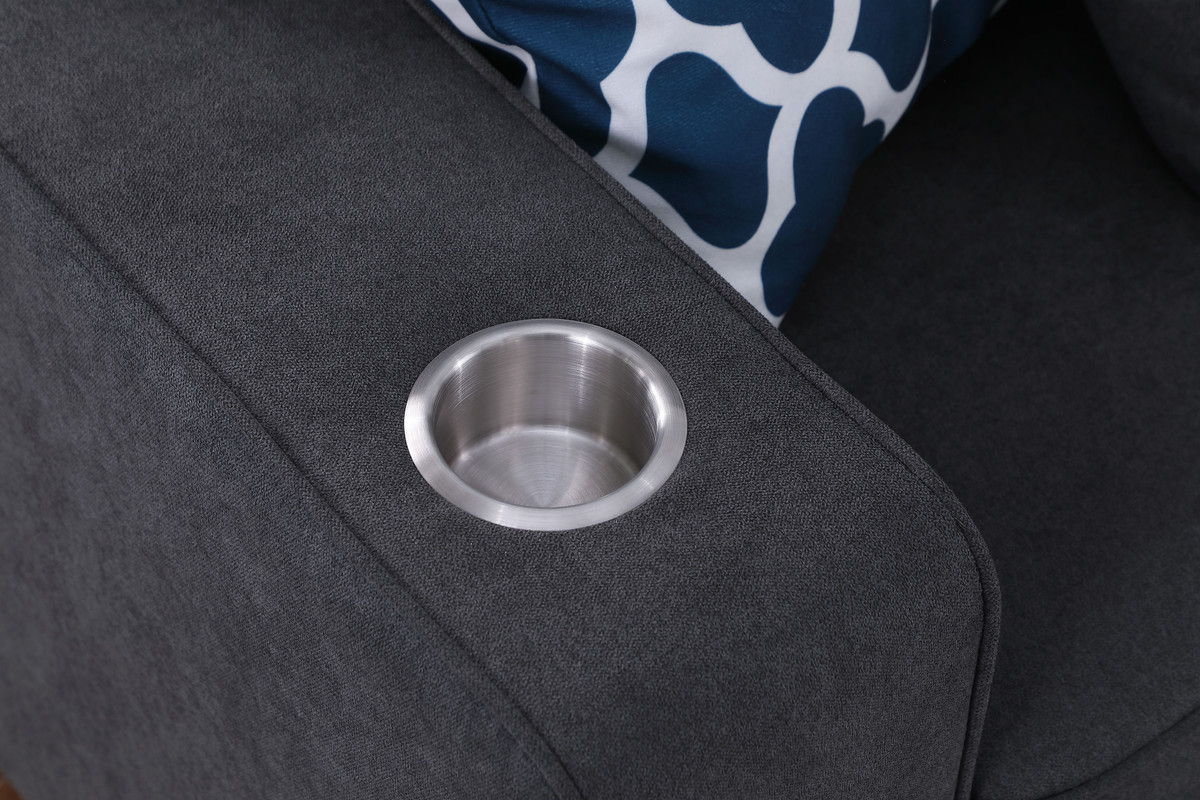 Cooper - Woven Sectional Sofa With Cupholder