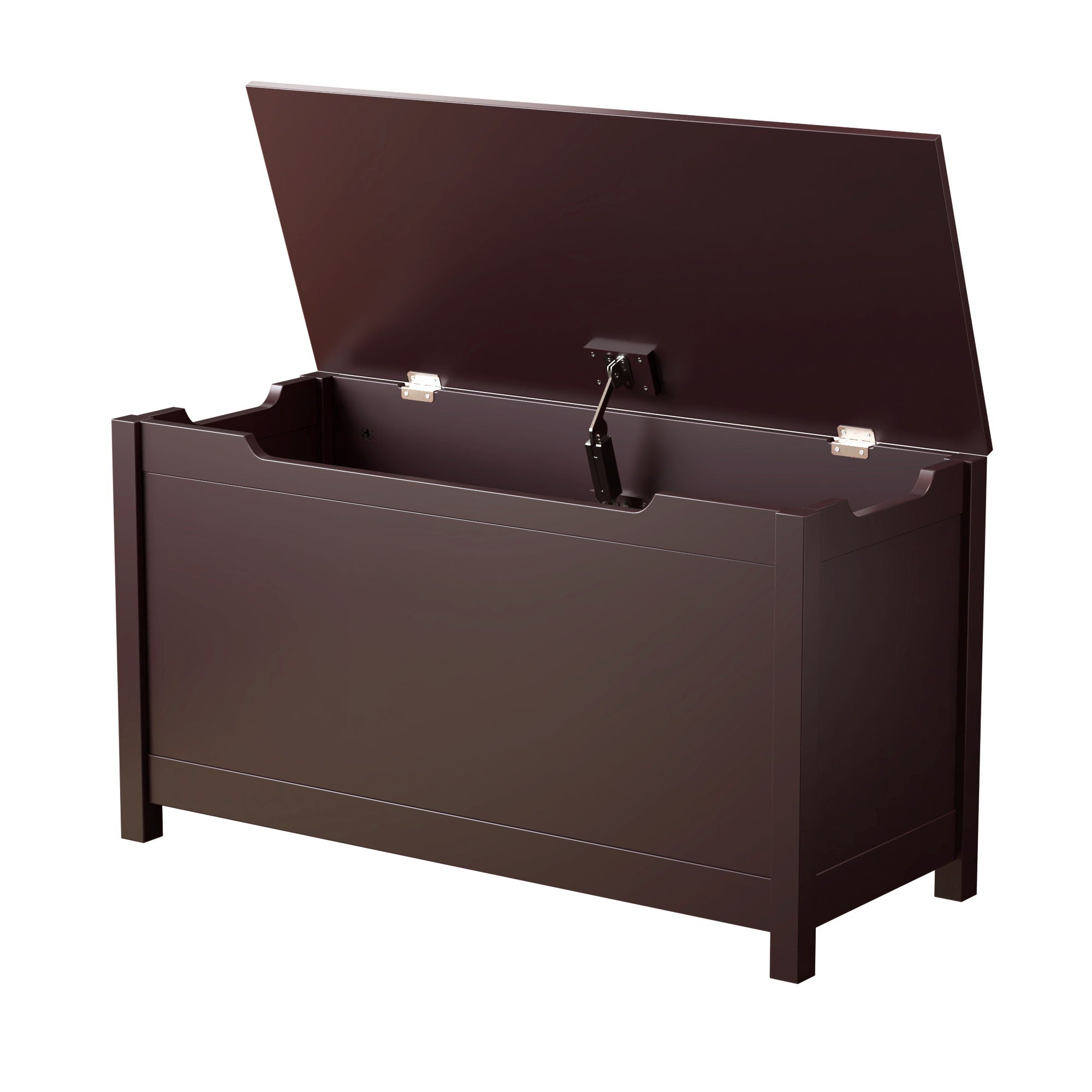 Toy Box Storage With Safety Hinged Lid