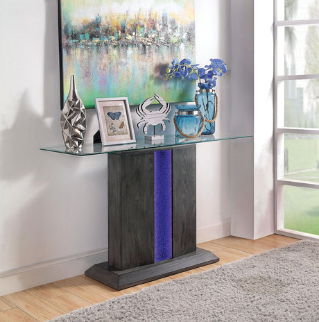 Furniture of America Rhyl - Sofa Table - Gray | Meri Furniture