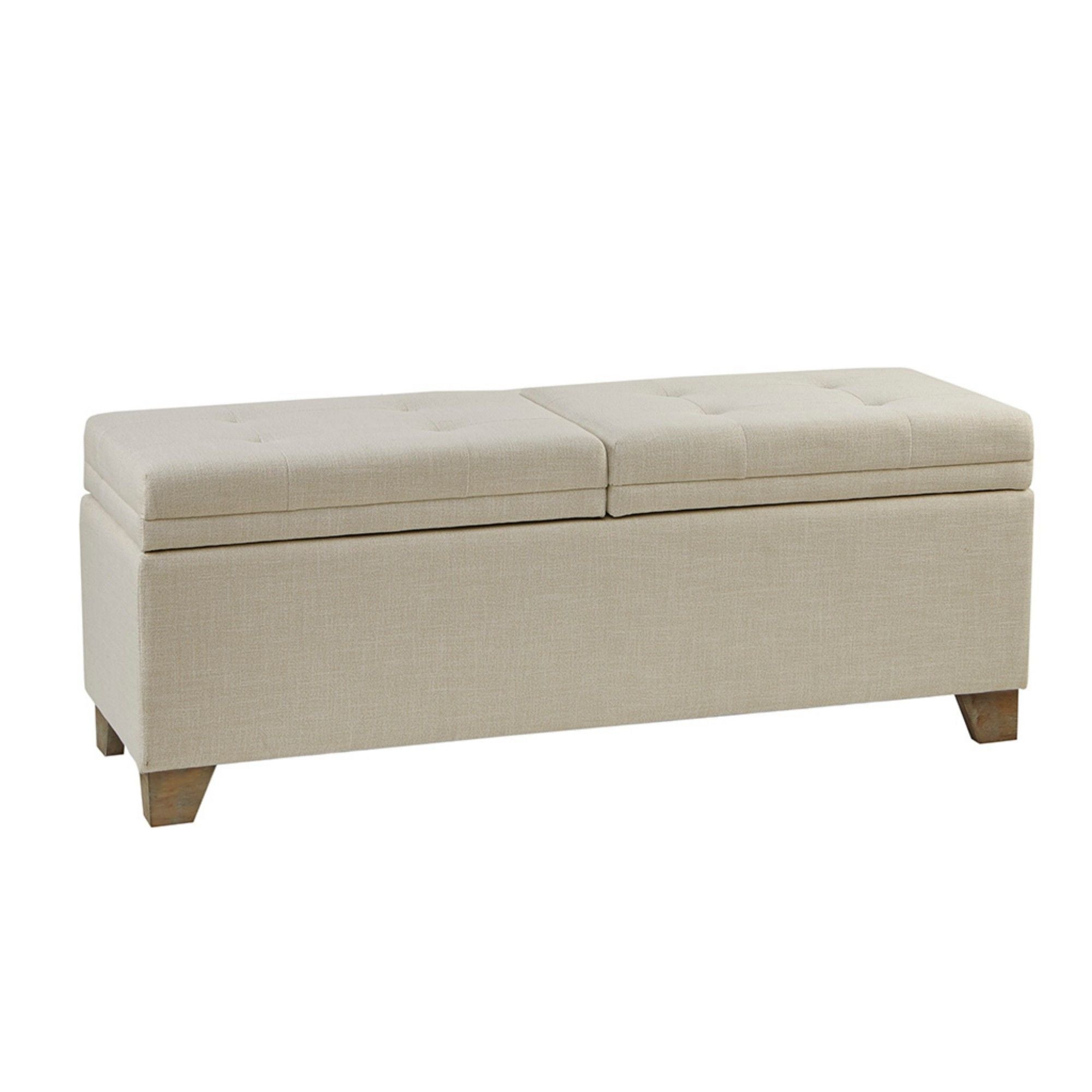Soft Close Upholstered Storage Bench, Convenient Design