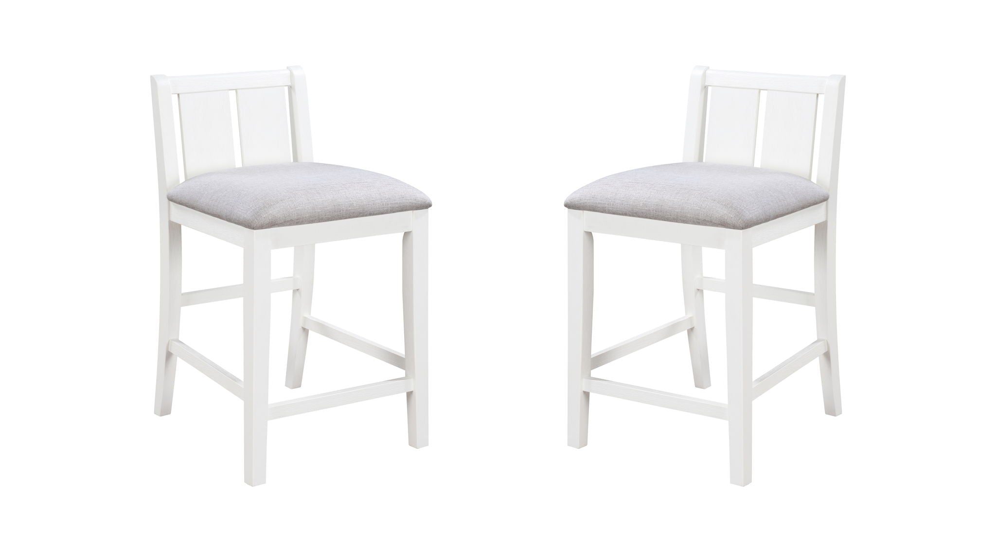 Graham - 3 Piece Small Space Counter Height Dining Table With Shelves And 2 Chairs (Set of 3)