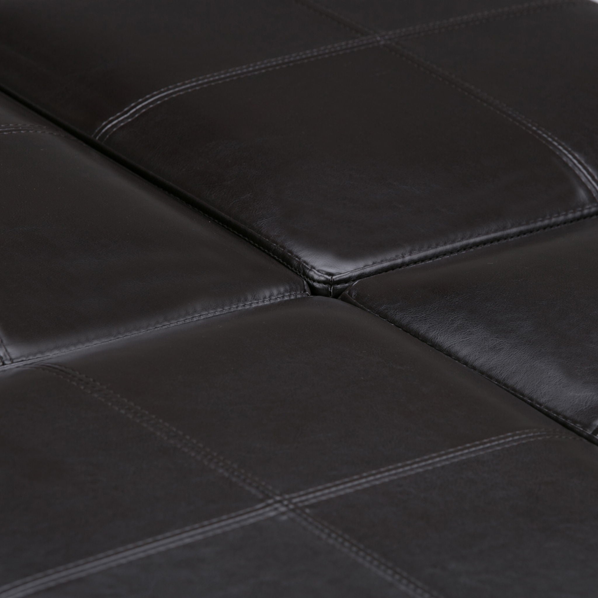 Avalon - Square Coffee Table Storage Ottoman - Tanners Brown