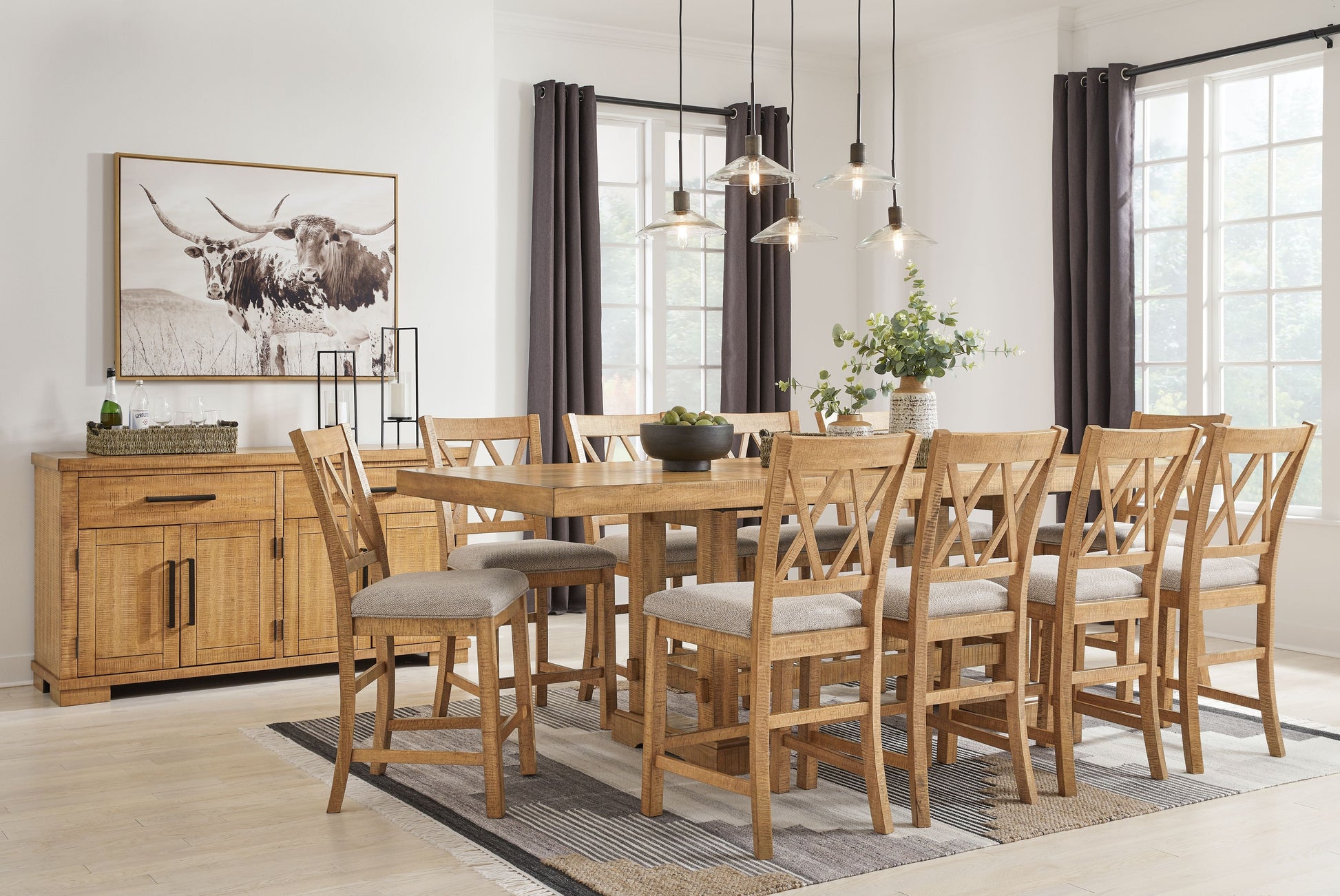Signature Design by Ashley® Havonplane - Counter Dining Set | Meri Furniture