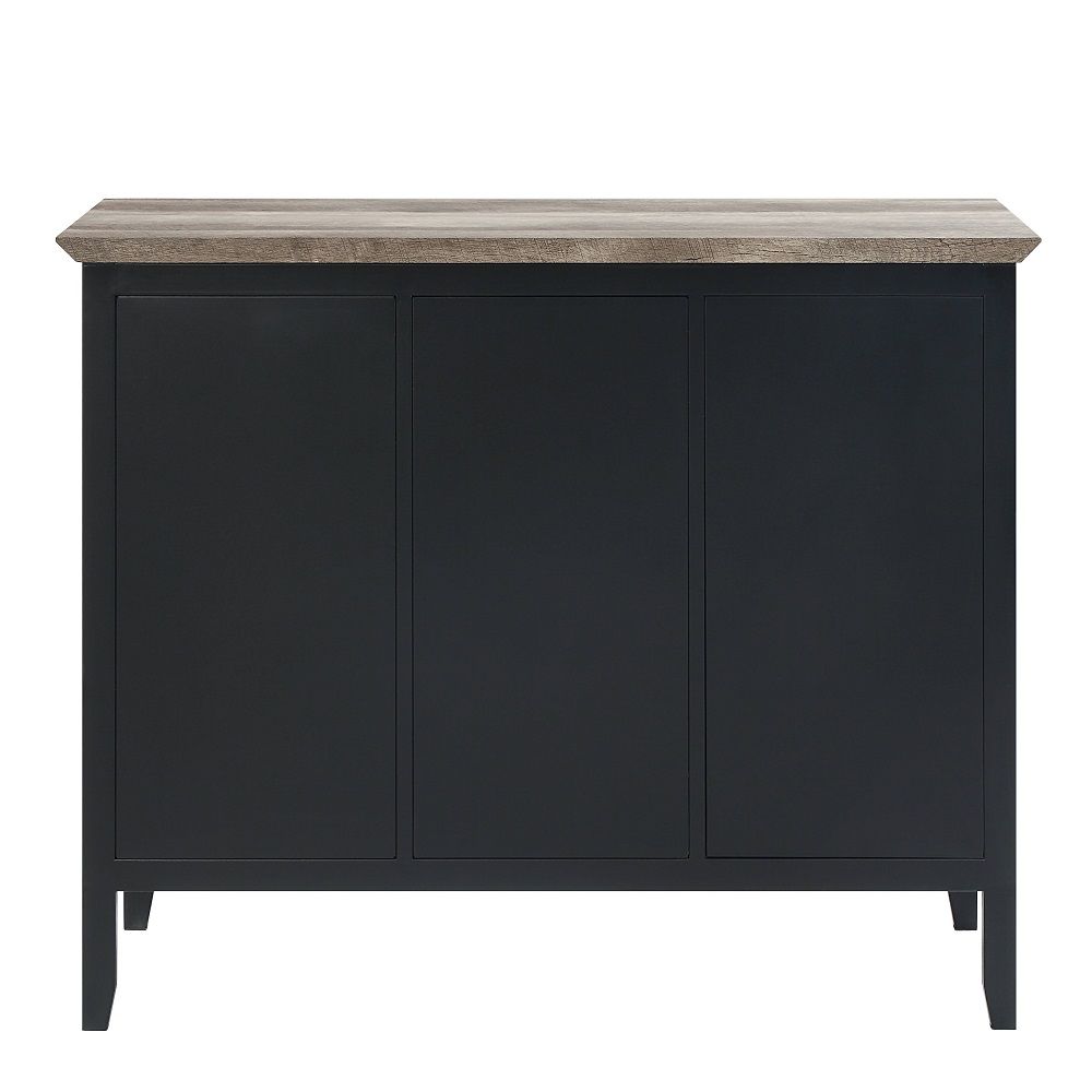 Zudora - Server - Antique Oak & Sandy Black