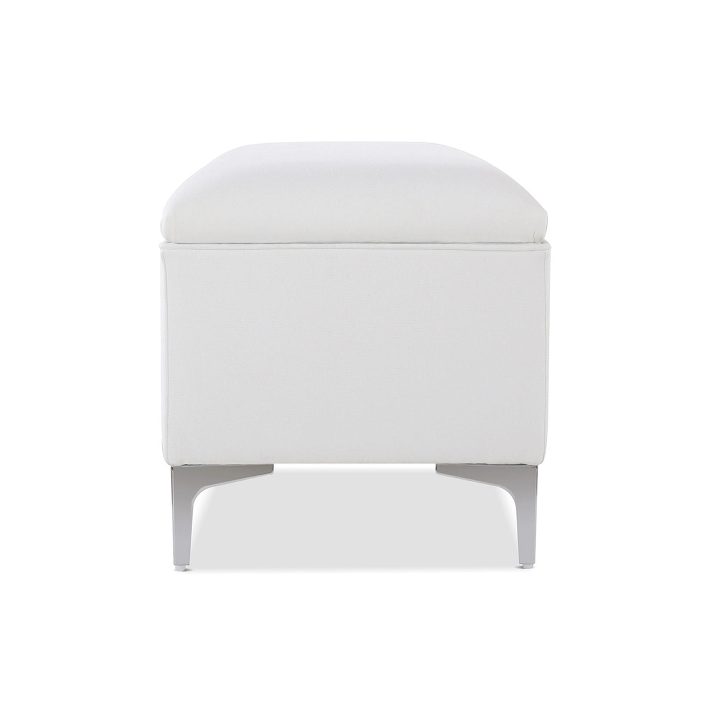 Madelyn - Modern Storage Bench - Bright White Dye
