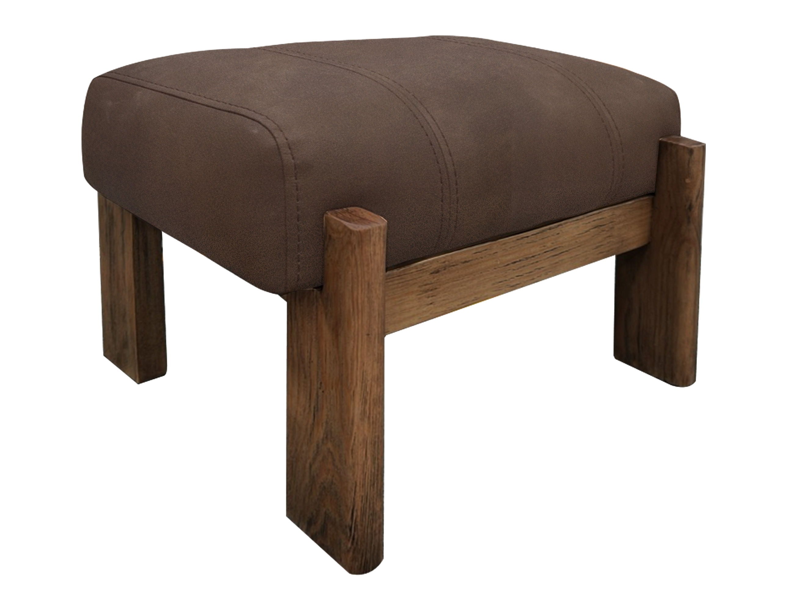 International Furniture Direct Balam - Ottoman - Dark Brown | Meri Furniture