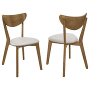 Coaster Fine Furniture Kersey - Curved Wood Dining Side Chair (Set of 2) - Chestnut | Meri Furniture
