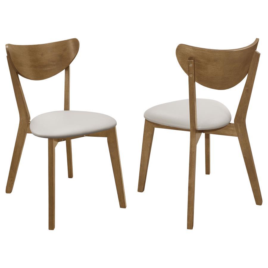 Coaster Fine Furniture Kersey - Curved Wood Dining Side Chair (Set of 2) - Chestnut | Meri Furniture