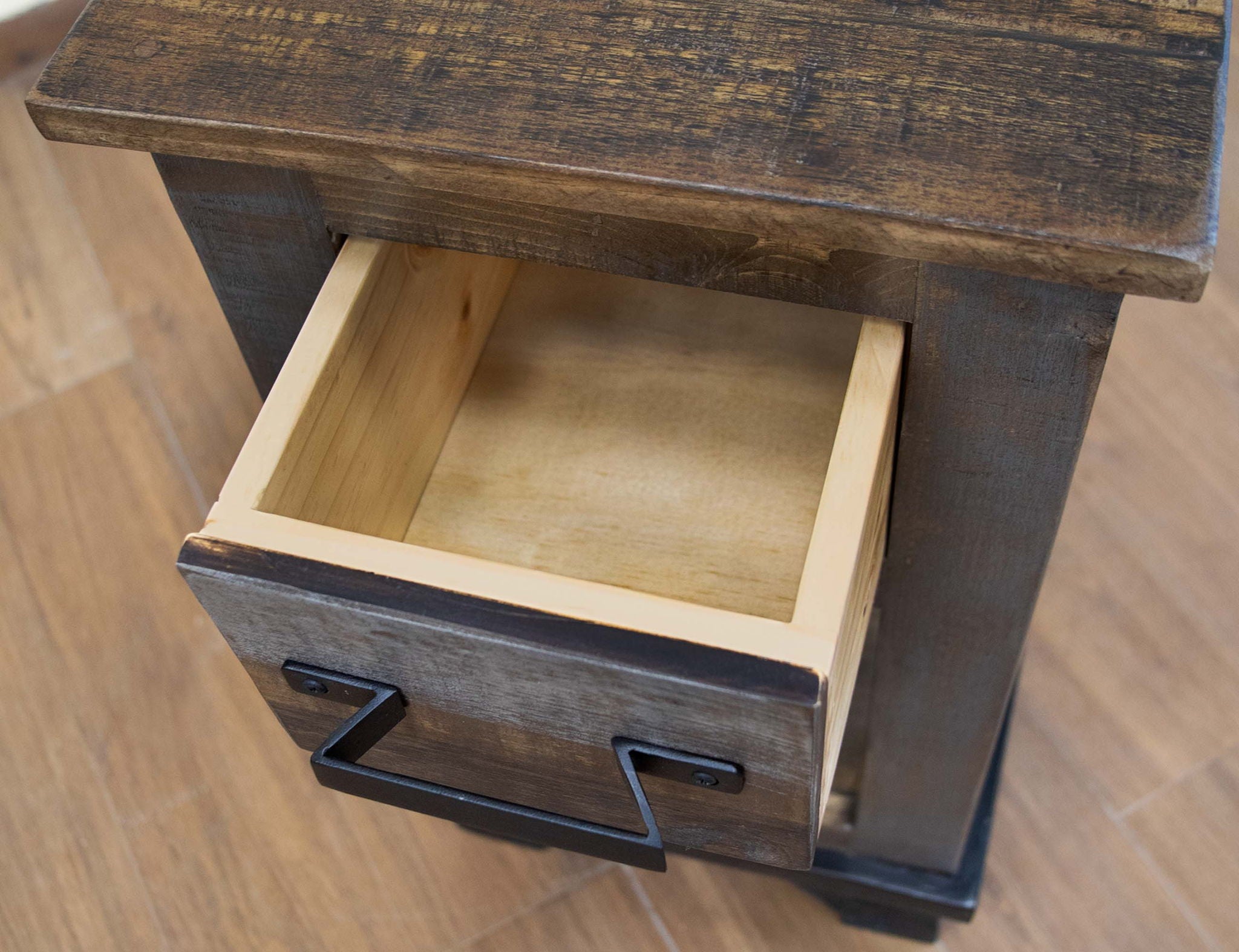 Loft - Cocktail Table 4 Drawers - Two Tone Gray / Brown