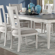 ACME Katia - Side Chair (Set of 2) - Light Gray & Weathered White | Meri Furniture