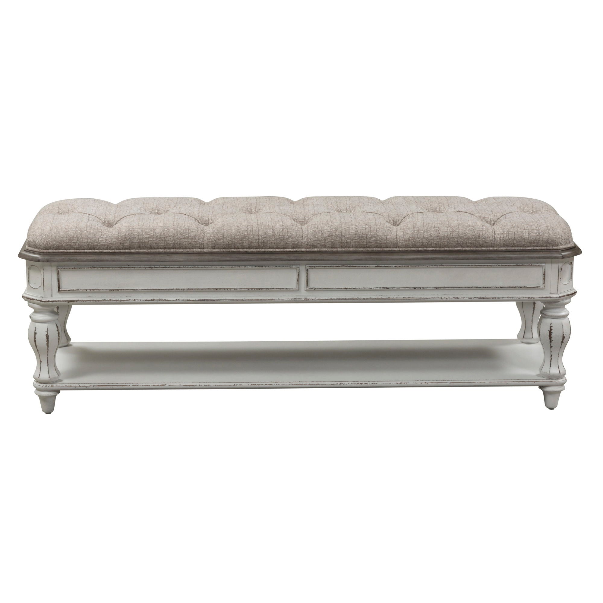 Liberty Furniture Magnolia Manor - Bed Bench - White | Meri Furniture