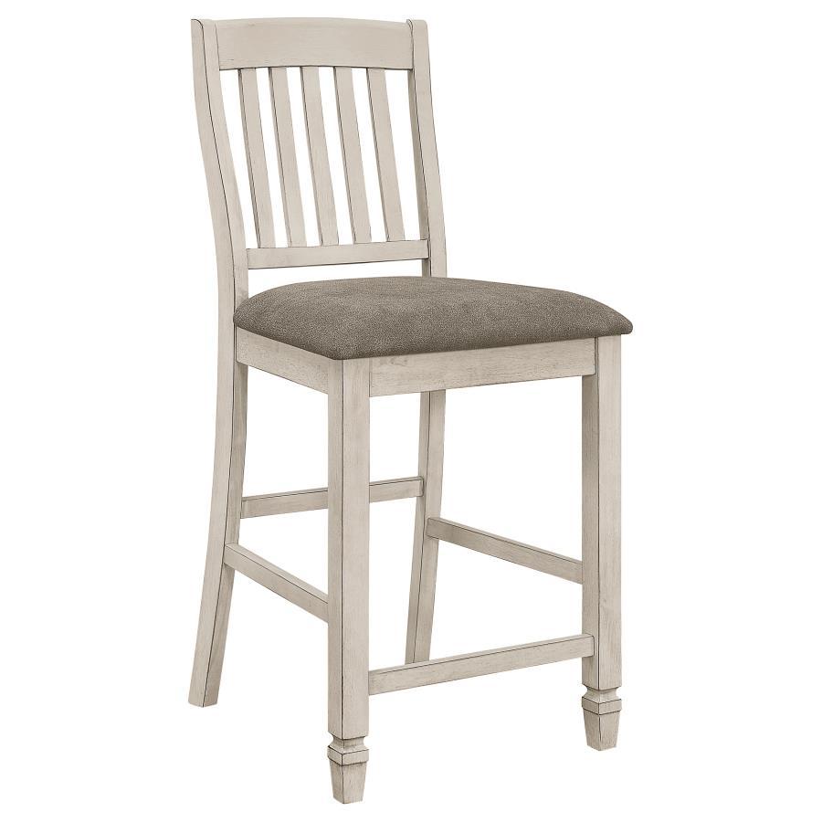 Coaster Fine Furniture Sarasota - Wood Counter Chair (Set of 2) - Rustic Cream | Meri Furniture