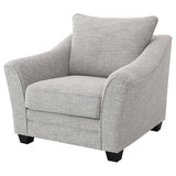 Tomkins - Boucle Upholstered Chair - Light Gray