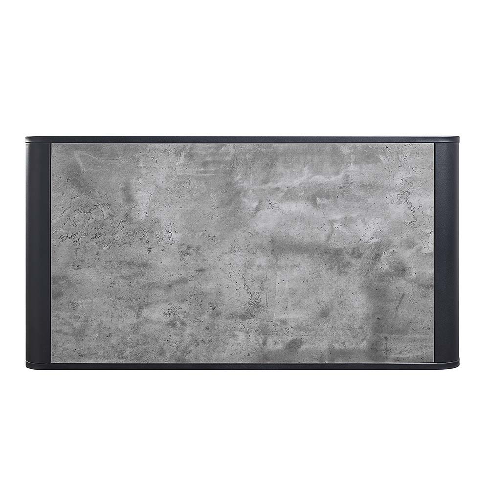 ACME Raziela - Coffee Table - Concrete Gray & Black Finish | Meri Furniture