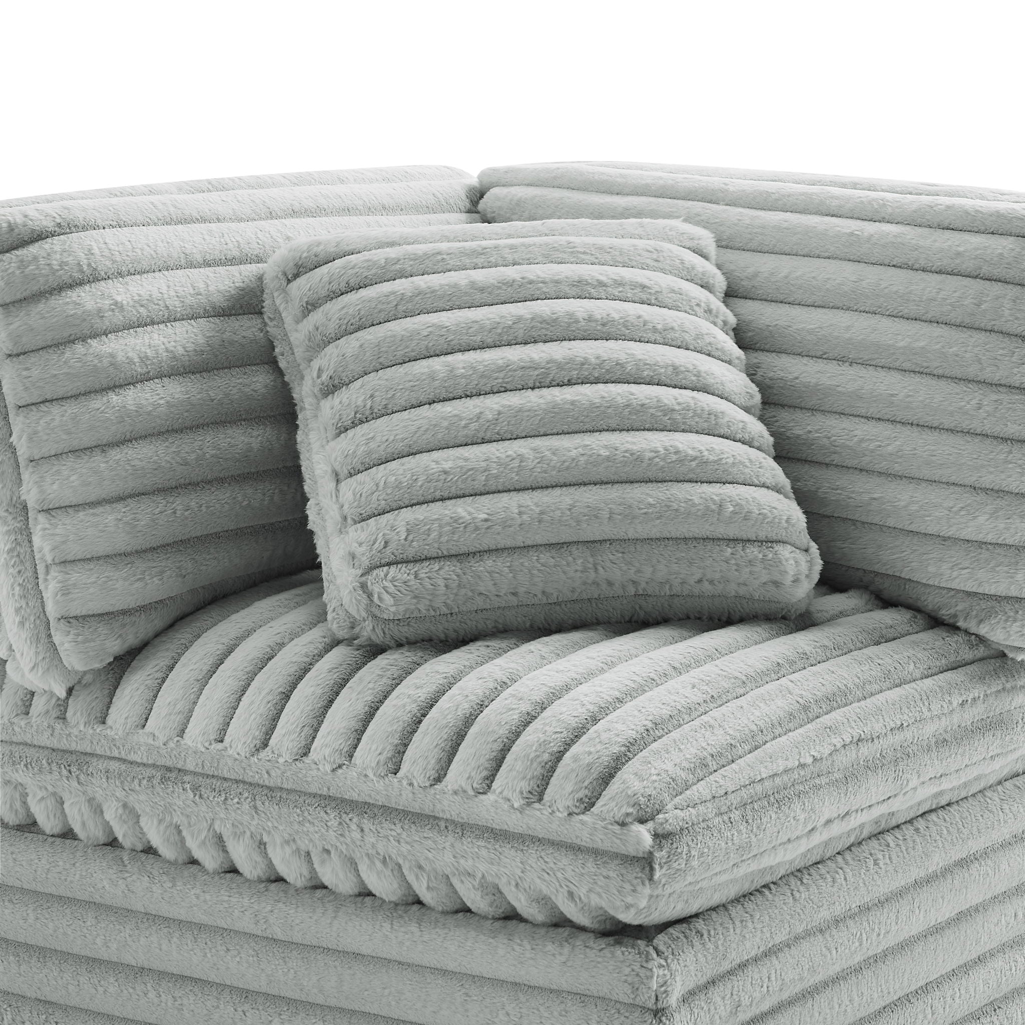 Jenny - Corner Accent Chair - Gray